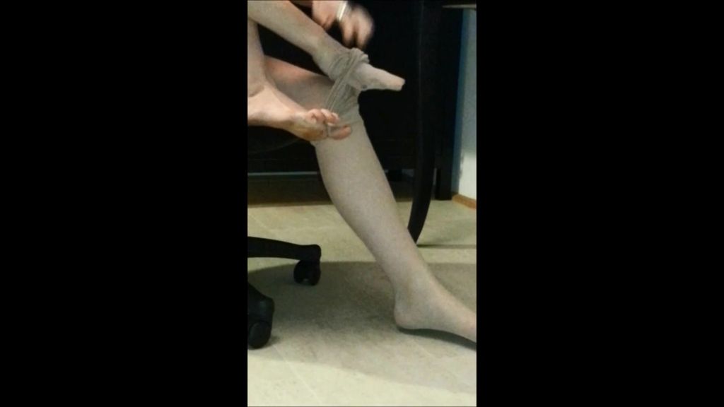 Blanke Titten und nylons