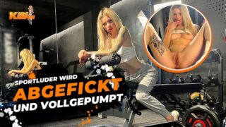 Sportluder wird abgefickt und vollgepumpt!