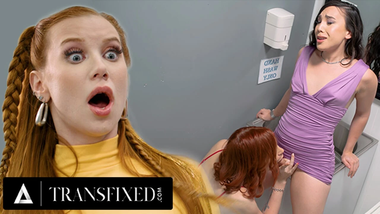 TRANSFIXED – Naughty Janie Blade & Kasey Kei CAUGHT In Public Restroom TAG TEAM Madison Morgan