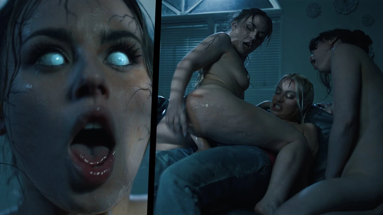 Police Raid Turns into Futa Threesome – Possessed Lesbian Parasited Fuck and Trans Shemale Cumshots