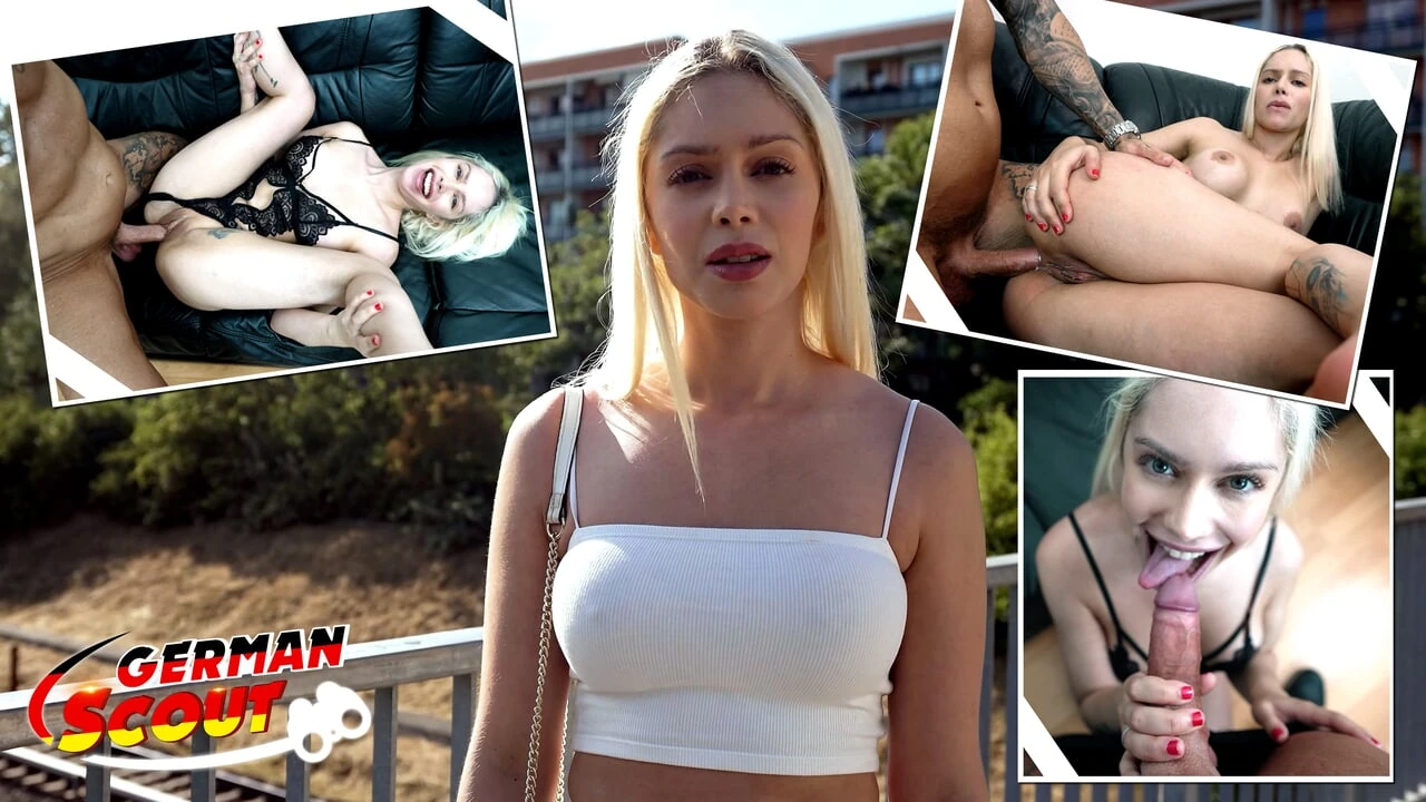 GERMAN SCOUT – First Anal Sex for big Clit blonde Girl Vivian Lola at Pick Up Casting