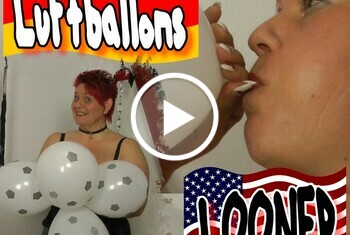 Luftballon Fußball Zeit ***Amateur-Videos aufpusten Ballons  natürlich Luftballon Fußball blase Ballons aufpusten Amateur Porno Video Clip 