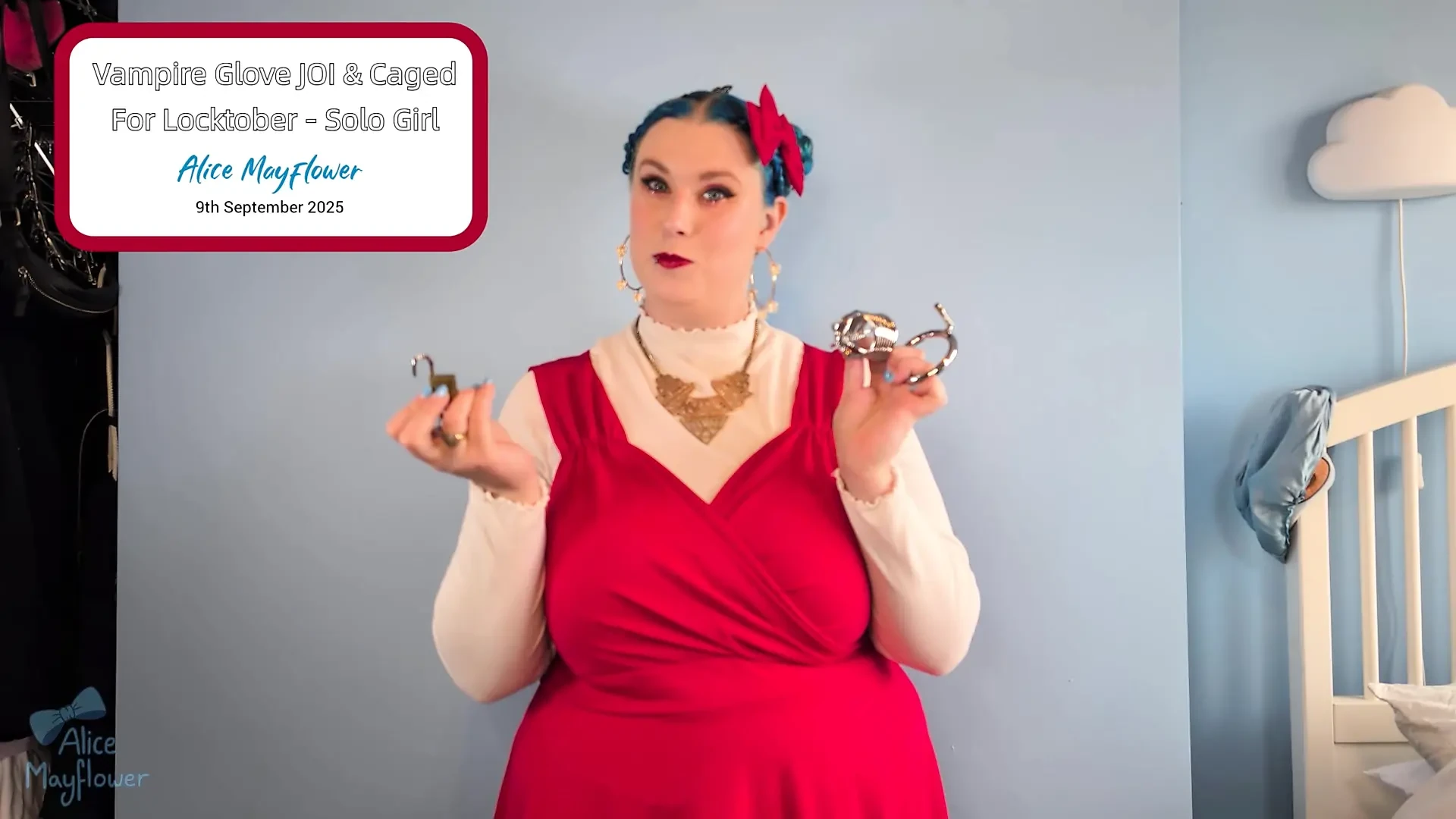 Vampire Glove JOI & Caged for Locktober – Solo Girl