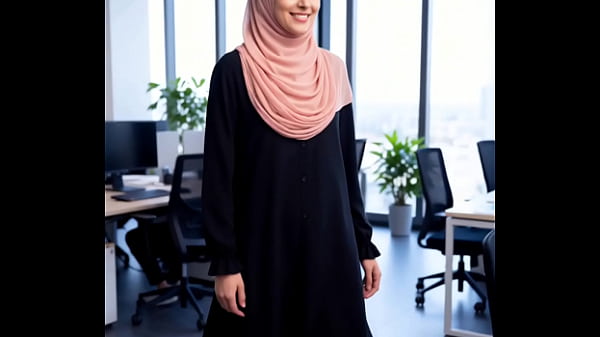 Arab girl in the office