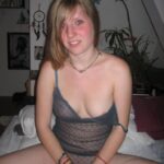 German Girl Teasing In Lingerie
