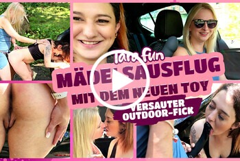 Mädelsausflug mit dem neuen Toy – Versauter OUTDOOR-FICK