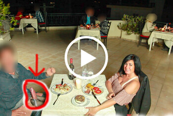 PUBLIK! AUCH IM RESTAURANT, VOR DEN GÄSTEN WIRD GEFICKT!