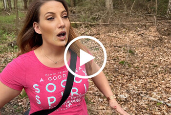 Outdoor Spermafresse! Gesicht eingekleistert!