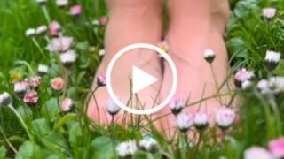 Frühling kitzelt die Füsse