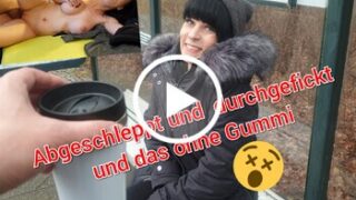 Public abgeschleppt und durchgefickt Heftiger AO Creampie