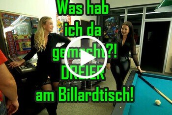 Was hab ich da gemacht! DREIER am Billardtisch!