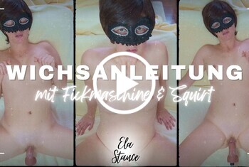 JOI mit Fickmaschine und Squirt