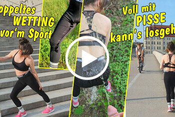 Doppeltes Wetting beim Sport! Voll mit Pisse kanns dann endlich losgehn! FULL CLIP! NUR HIER!