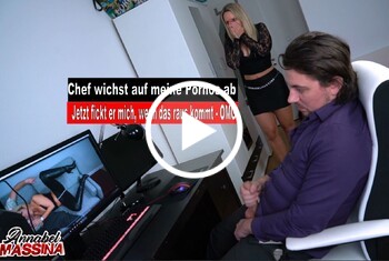 Chef wichst auf meine Pornos ab und bumst mich durch