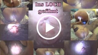 Löcher aufgebohrt aufgepumpt und reingefilmt