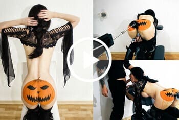 Halloweenvideo! von meiner Sexmaschine Anal durchgefickt bis ich vor Lust pisse und Throatpie Blowjo