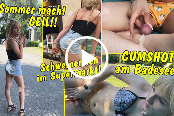 Sommer macht geil! Nach Schweinereien im Supermarkt wird mitten am Badesee abgespritzt!