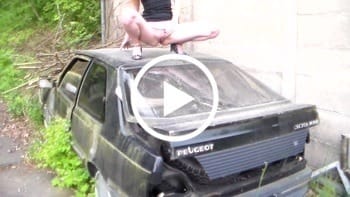 Von Schrottkarre gepinkelt