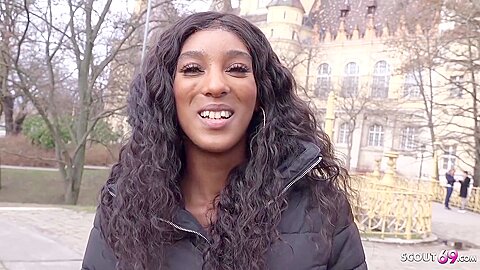 Slim Ebony Teenager 18+ Asia Rae Pickup And Nail For Cash – Ebony