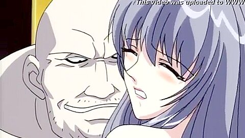 The penis is thrust in front of her and she is forced to suck it deep into her throat.