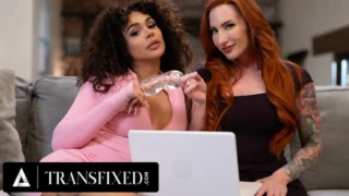 TRANSFIXED – Redhead MILF Sophia Locke’s Milf Lips CUM SWAP With Colleague Eva Maxim After Hot Fuck