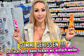 GUMMI GERISSEN – doch dann fickten wir einfach weiter !