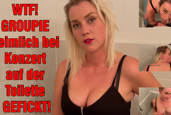 WTF! GROUPIE heimlich bei Konzert auf der Toilette GEFICKT!