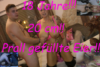 18 Jahre!! 20cm!! Prall gefüllte Eier!!