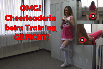 OMG! Cheerleaderin beim Training GEFICKT!
