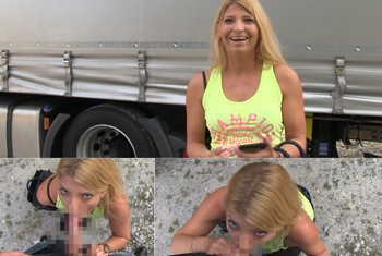 RISKANTER PUBLIC BLOWJOB FÜR GEILEN TRUCKER
