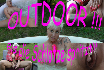 Outdoor!! Bis die Schlotze spritzt!!!