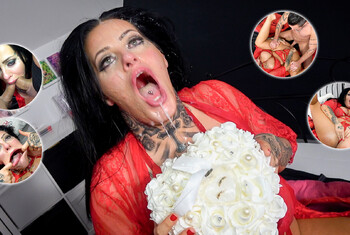 CUCKOLD-WIFE MMF Fremdfick-Hure, Doppel-Sperma zum Valentinstag