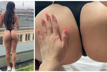 Naked Walk über den Dächern Berlins. Freundin filmt mich!